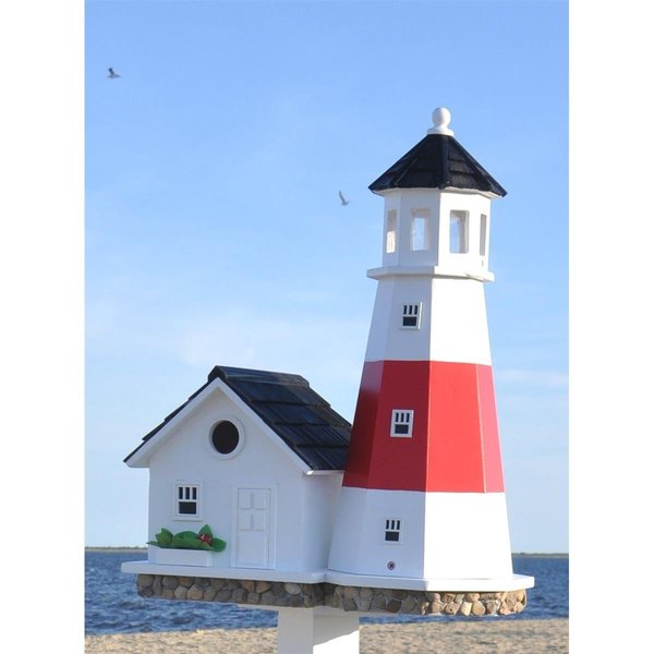 Feedingtime Montauk Point Lighthouse Birdhouse FE2586117